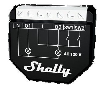 Shelly Qubino Wave 2PM Inteligentny włącznik | Alarmista.pl