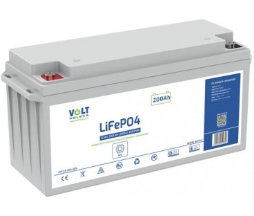 AKUMULATOR VOLT POLSKA LITOWO-ŻELAZOWO-FOSFORANOWY LiFePO4 12V 200Ah 200A