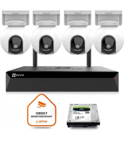 Zestaw do monitoringu Wi-Fi EZVIZ 4x HB8 2K+ (4MP) typ-C | Alarmista.pl