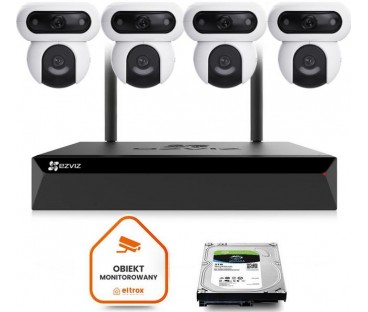 Zestaw do monitoringu Wi-Fi EZVIZ 4x H90 4MP+4MP | Alarmista.pl