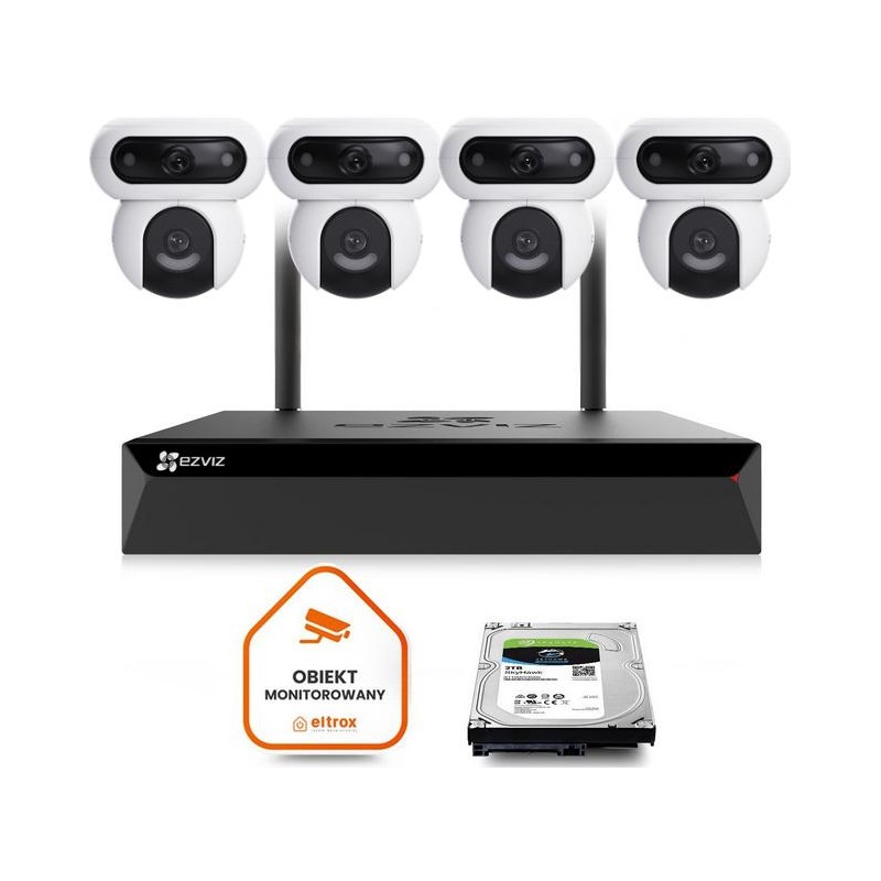 Zestaw do monitoringu Wi-Fi EZVIZ 4x H90 4MP+4MP