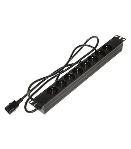 Listwa zasilająca 8 gniazd PD-8/R/IEC-N | Alarmista.pl