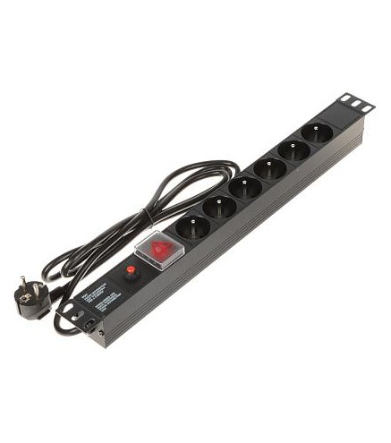 Listwa zasilająca 6 gniazd PD-6/R-OP