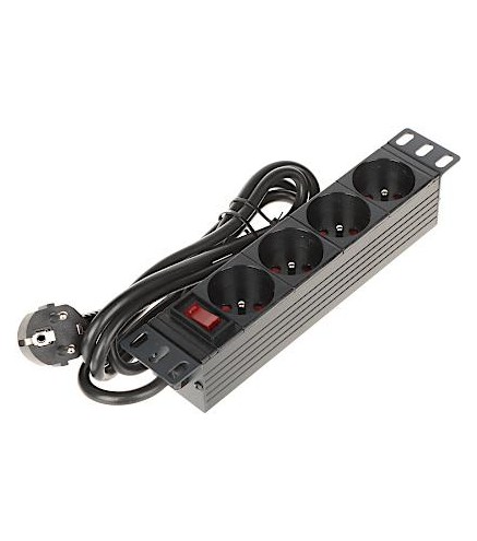 Listwa zasilająca 4 gniazda PD-4/R10