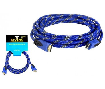 Kabel HDMI-HDMI v1.4 niebieski 5m