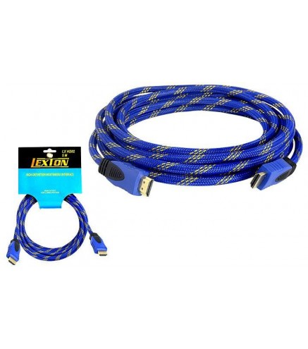Kabel HDMI-HDMI v1.4 niebieski 5m