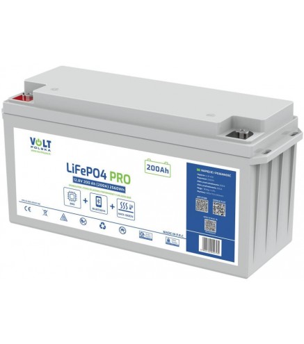 Akumulator Volt Polska LiFePO4 12,8V 200 Ah + BMS | Alarmista.pl