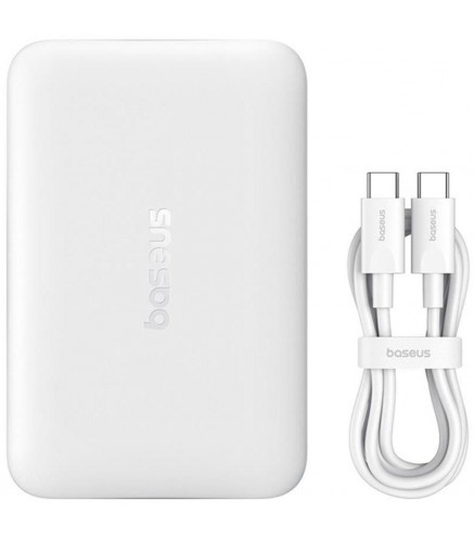 Powerbank Baseus EnerFill FM11 Ultra-Mini 10000 mAh 22,5 W PD 3.0 QC 3.0 biały MagSafe + kabel USB-C