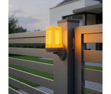 Lampa LED Proxima WALEC.O (pomarańczowa) z wbudowaną anteną 433.92 MHz (12-24V AC/DC lub 230V AC)