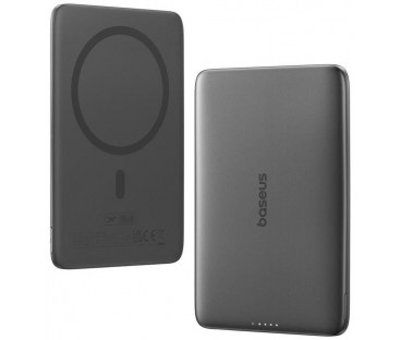Powerbank Baseus PicoGo AM41 Ultra-Slim 5000 mAh 20 W PD 3.0 QC 3.0 czarny MagSafe + kabel USB-C