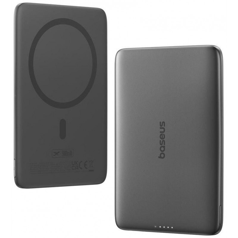 Powerbank Baseus PicoGo AM41 Ultra-Slim 5000 mAh 20 W PD 3.0 QC 3.0 czarny MagSafe + kabel USB-C