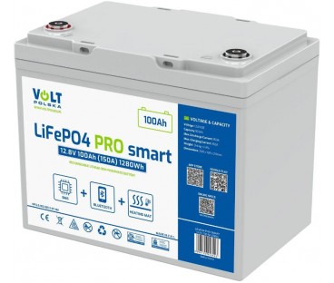 Akumulator LiFePO4 Volt Polska PRO SMART 12,8V 100 Ah | Alarmista.pl