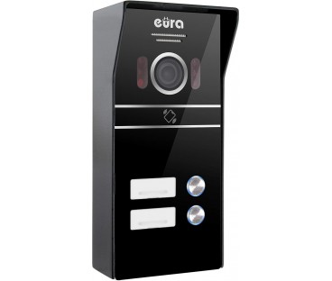WIDEODOMOFN EURA VDP-80C5 2-rodzinny, czarny
