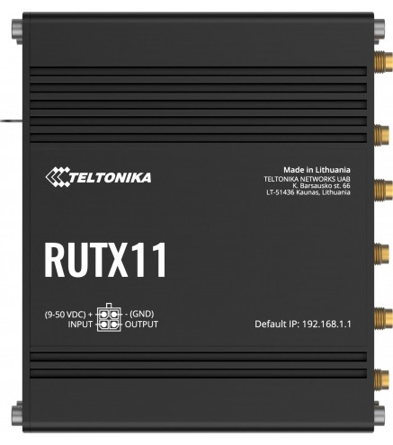 Teltonika RUTX11 router przemysłowy 4G / LTE | Alarmista.pl