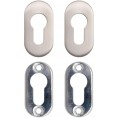 Szyld do zamka PSG 63.453 owalny, 62 x 32mm, nierdzewny