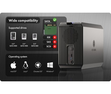 Obudowa dysku IcyBox IB-RD3720-CU3 RAID 2x2,5/3,5 | Alarmista.pl