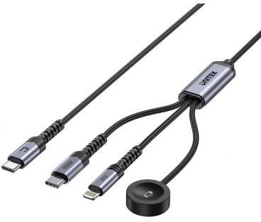 Kabel 3 w 1 Unitek 2.0 USB-C + Lightning + Apple Watch | Alarmista.pl