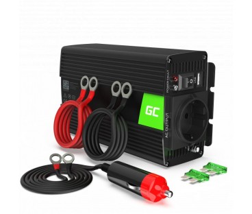 PRZETWORNICA NAPIĘCIA INWERTER Green Cell 12V / 230V 500W/1000W CZYSTA SINUSOIDA INV16