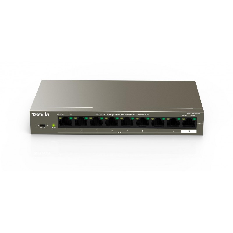 Switch PoE Tenda TEF1109P-8-102W