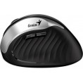 Mysz bezprzewodowa Genius Ergo 8250S czarno-srebrna, 1600DPI