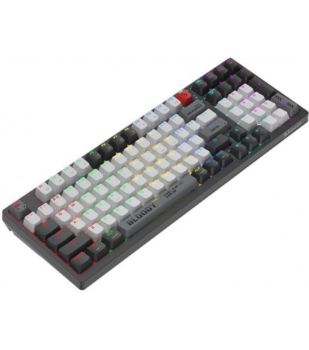 Klawiatura bezprzewodowa A4TECH BLOODY WS98 Grey WRLS (BLMS RED Plus Switches)