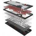 Klawiatura bezprzewodowa A4TECH BLOODY WS98 Grey WRLS (BLMS RED Plus Switches)
