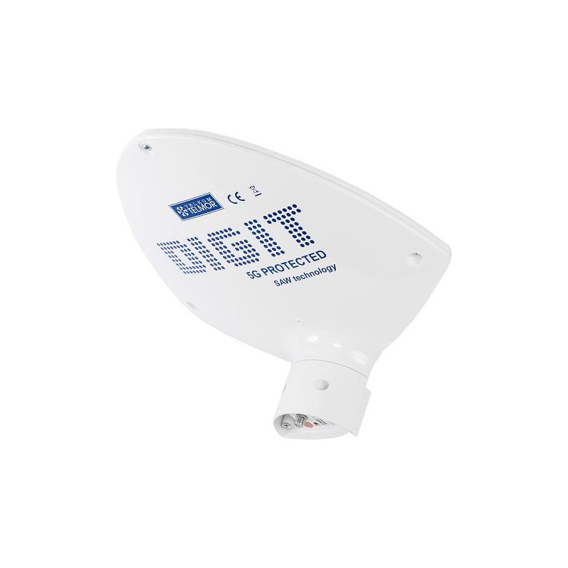 Antena szerokopasmowa DVB-T/T2 Telmor Digit Activa 5GR biała