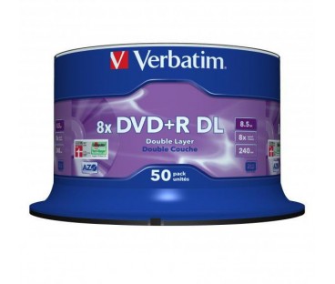 Płyty DVD+R DL Verbatim HP spindle (50szt)