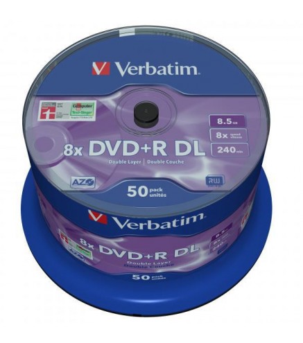 Płyty DVD+R DL Verbatim HP spindle (50szt)