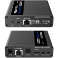 Konwerter HDMI na LAN KASKADA 4K Spacetronik IP SPH-676C - zestaw