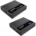 Konwerter HDMI na LAN KASKADA 4K Spacetronik IP SPH-676C - zestaw