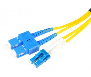 PATCHCORD ŚWIATŁOWODOWY SM SC/UPC-LC/UPC DUPLEX 5m