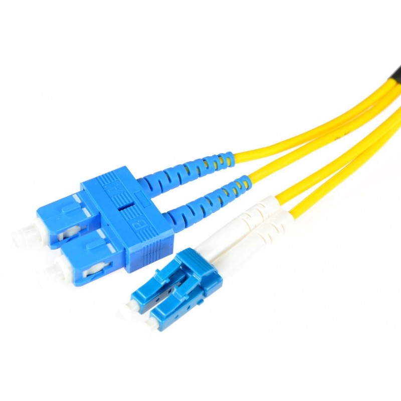 PATCHCORD ŚWIATŁOWODOWY SM SC/UPC-LC/UPC DUPLEX 5m