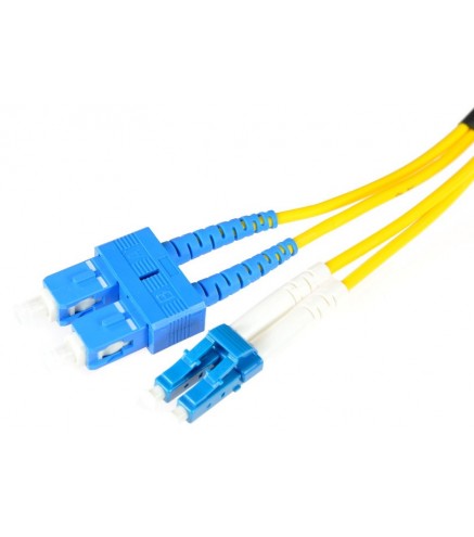 PATCHCORD ŚWIATŁOWODOWY SM SC/UPC-LC/UPC DUPLEX 5m