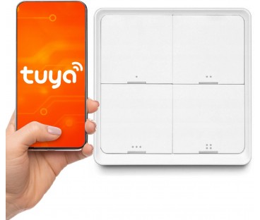 Pilot przycisk ZigBee TUYA SC04 Smart 4 kanały 12 scen