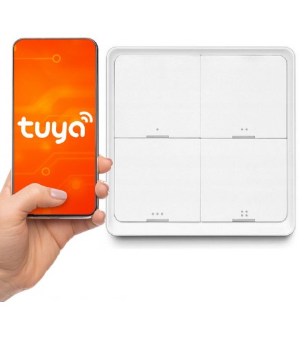 Pilot przycisk ZigBee TUYA SC04 Smart 4 kanały 12 scen