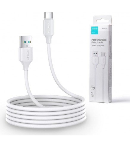 Kabel USB-A / USB-C Joyroom S-UC027A9 200cm 3A w oplocie biały