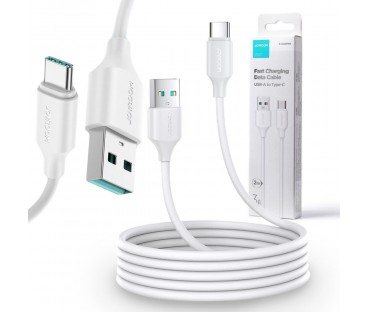 Kabel USB-A / USB-C Joyroom S-UC027A9 200cm 3A w oplocie biały