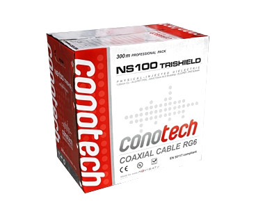 PRZEWÓD KONCENTRYCZNY NS100 Trishield Pull Box - 300m | Alarmista.pl