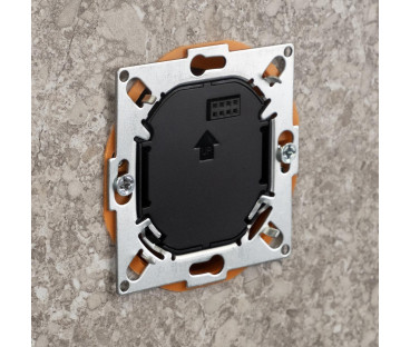 ENGO Controls E55-B - Regulator temperatury do ramki 55x55, 230V, czarny, Internetowy, Wi-Fi