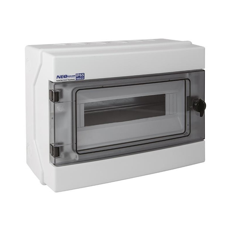 Rozdzielnica hermetyczna modułowa (500V AC, 1000V DC) 1x12 natynkowa (N+PE) IP65 RH-12 ELEKTRO-PLAST OPATÓWEK