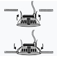 Głośnik sufitowy HQM-SO1016 10W 100V Biały