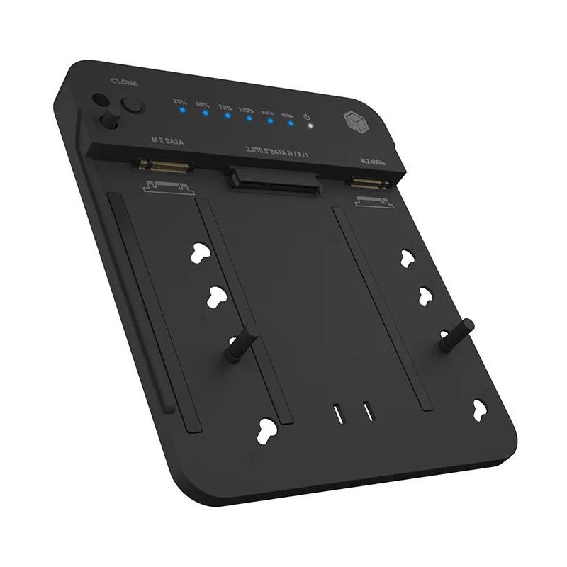 Stacja klonująca i dokująca IcyBox  IB-2915MSCL-C31 M.2 dla M.2 0NVMe i SATA 2,5/3,5 SSD/HDD