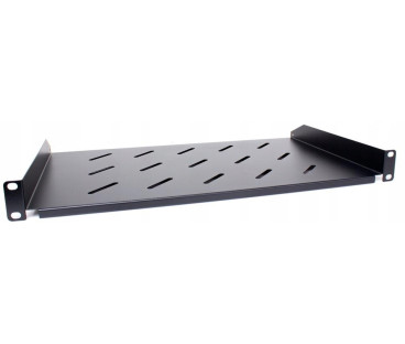 Półka rackowa uniwersalna Getfort 19 cali 1U 270mm Czarna