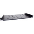Półka rackowa uniwersalna Getfort 19 cali 1U 270mm Czarna