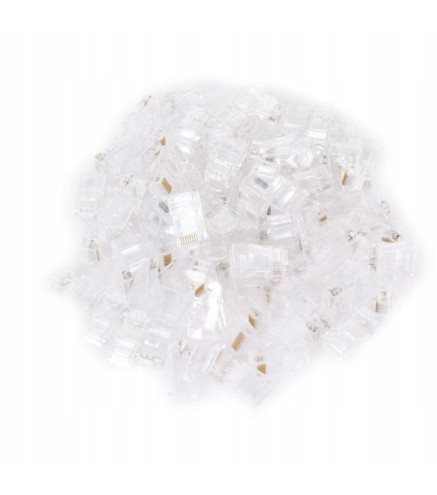 WTYK SIECIOWY PRZELOTOWY GETFORT RJ45 CAT.5e 8P8C (100szt)