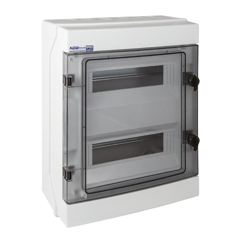 Rozdzielnica hermetyczna modułowa (500V AC, 1000V DC) 2x12 natynkowa (N+PE) IP65 RH-24 ELEKTRO-PLAST OPATÓWEK