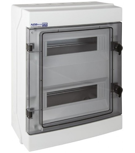 Rozdzielnica hermetyczna modułowa (500V AC, 1000V DC) 2x12 natynkowa (N+PE) IP65 RH-24 ELEKTRO-PLAST OPATÓWEK