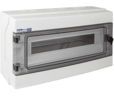 Rozdzielnica hermetyczna modułowa (500V AC, 1000V DC) 1x18 natynkowa (N+PE) IP65 RH-18 ELEKTRO-PLAST OPATÓWEK