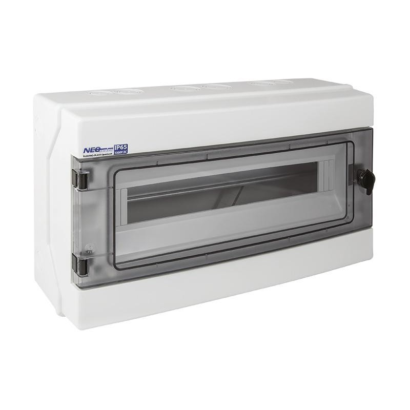 Rozdzielnica hermetyczna modułowa (500V AC, 1000V DC) 1x18 natynkowa (N+PE) IP65 RH-18 ELEKTRO-PLAST OPATÓWEK